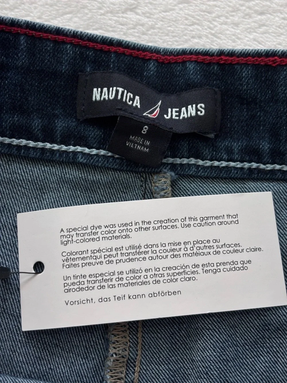 NAUTICA JEANS Wide Leg High Waist Side-Zip Sailor Jean--NWT--8 - Picture 5 of 16